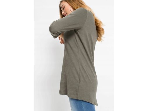 B.P.C t-shirt damski długi rękaw bawełna khaki ^40/42
