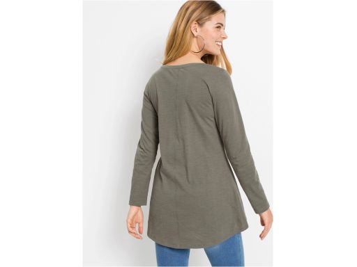 B.P.C t-shirt damski długi rękaw bawełna khaki ^40/42