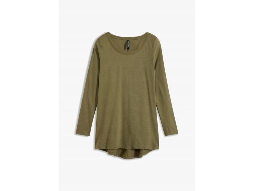 B.P.C t-shirt damski długi rękaw bawełna khaki ^40/42