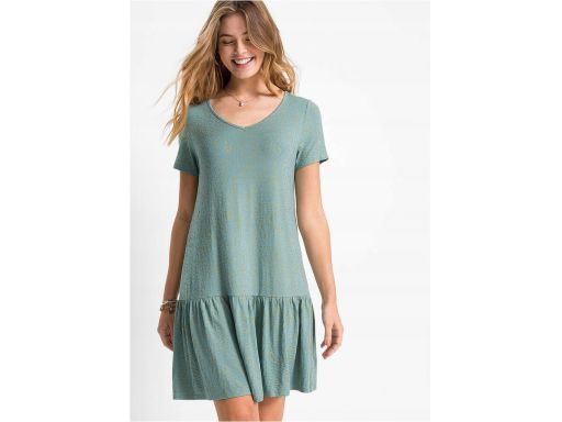 B.P.C sukienka z falbaną z wiskozy 32/34.