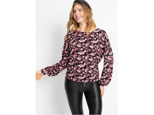 B.P.C bluzka z wiskozy w kwiatki 32/34.