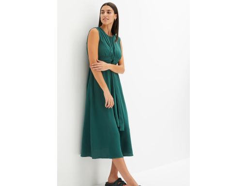 B.P.C sukienka midi matowo zielona 40.