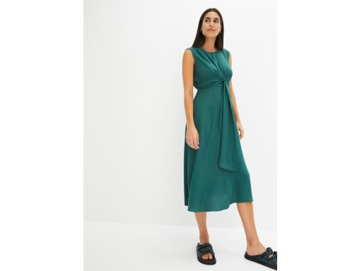 B.P.C sukienka midi matowo zielona 40.
