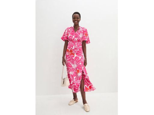 B.P.C sukienka satynowa we wzory 40.