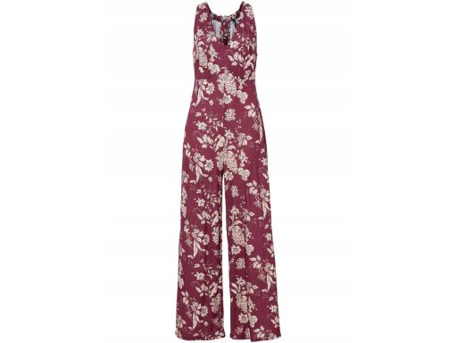 AG9563 bordowy kombinezon we wzory r.44/46