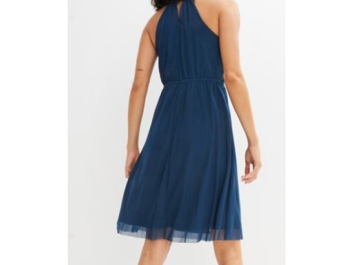 B.P.C sukienka z siateczki z koronką morska r.40/42