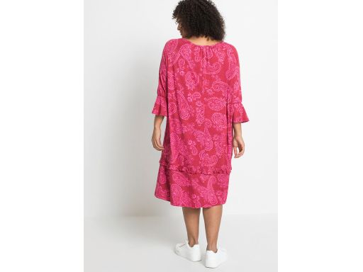 AG6566 sukienka z wiskozy we wzory r.48/50