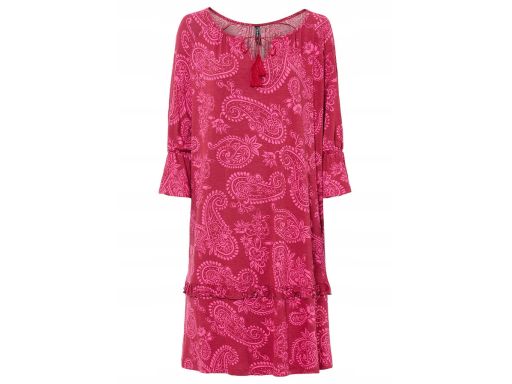 AG6566 sukienka z wiskozy we wzory r.48/50