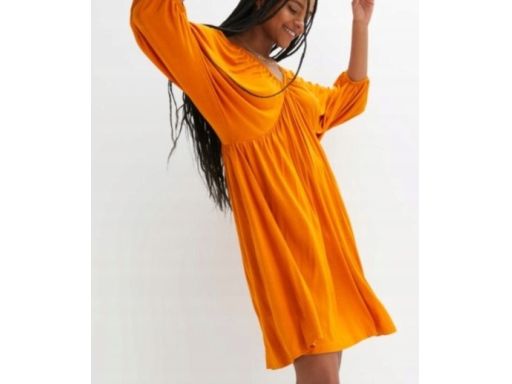 B.P.C sukienka dżersejowa żółto-pomarańczowa ^44/46