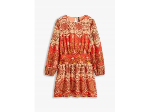 B.P.C sukienka wzorzysta szyfon krótka ^46