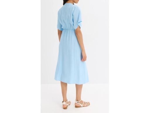B.P.C sukienka tunikowa niebieska kopertowa r.40