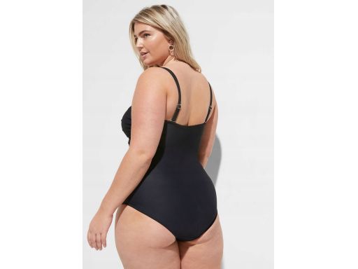 B.P.C kostium jednoczęściowy marszczony czarny ^38