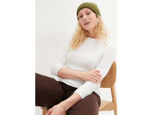 B.P.C bluzka ocieplana biała z długim rękawem ^52/54