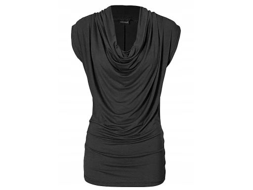 B.P.C czarna bluzka z lejącym dekoltem ^40/42