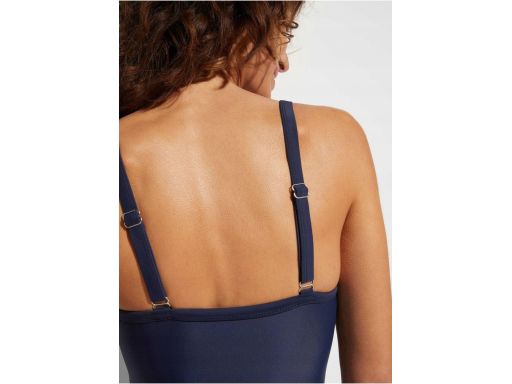 B.P.C kostium jednoczęściowy granatowy z frędzlami r.54