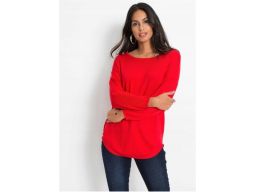 B.P.C sweter truskawkowy dekolt na plecach r.40/42