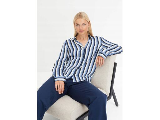 B.P.C bluzka koszulowa w paski satynowa r.46