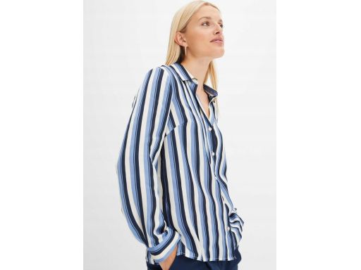 B.P.C bluzka koszulowa w paski satynowa r.46