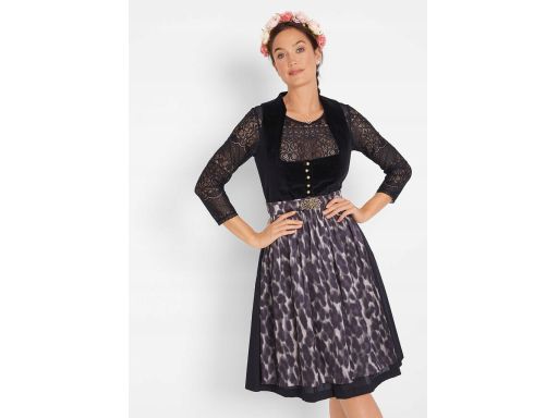 B.P.C. sukienka ludowa z fartuchem bawełniana r.56