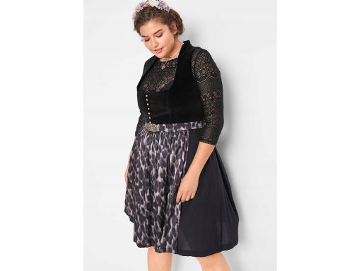 B.P.C. sukienka ludowa z fartuchem bawełniana r.56