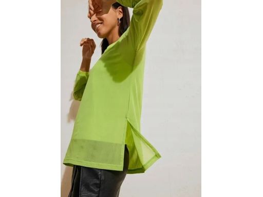 B.P.C bluza z siateczkową warstwą zielone jabłuszko 44/46.