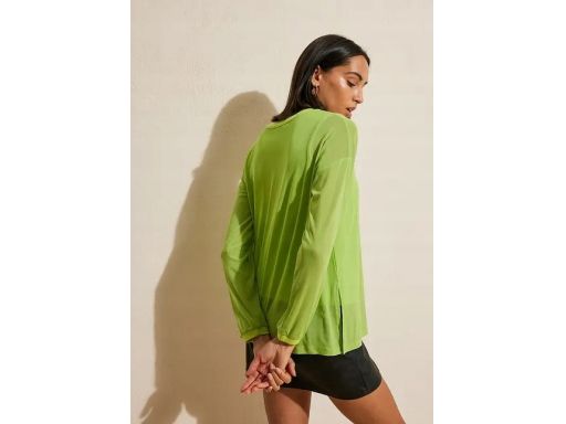 B.P.C bluza z siateczkową warstwą zielone jabłuszko 44/46.