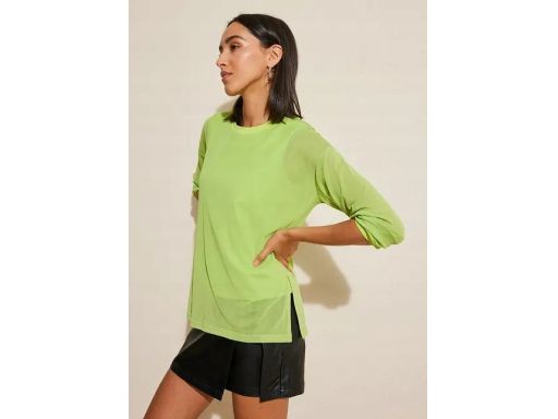 B.P.C bluza z siateczkową warstwą zielone jabłuszko 44/46.