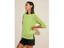 B.P.C bluza z siateczkową warstwą zielone jabłuszko 44/46.