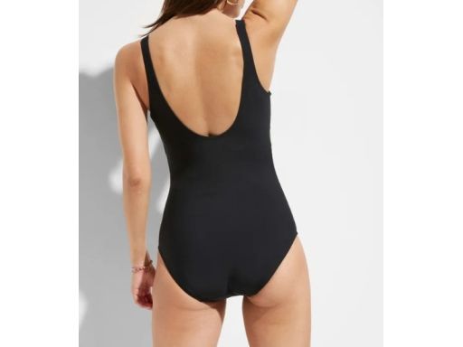 B.P.C kostium silnie modelujący czarny w kolorowe paski r.46