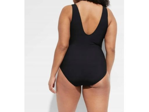 B.P.C kostium silnie modelujący czarny w kolorowe paski r.46