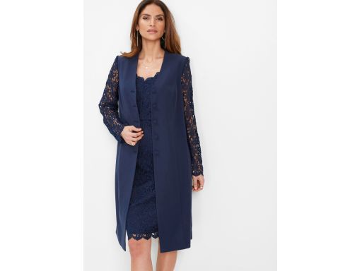 B.P.C długa marynarka z koronką r.38