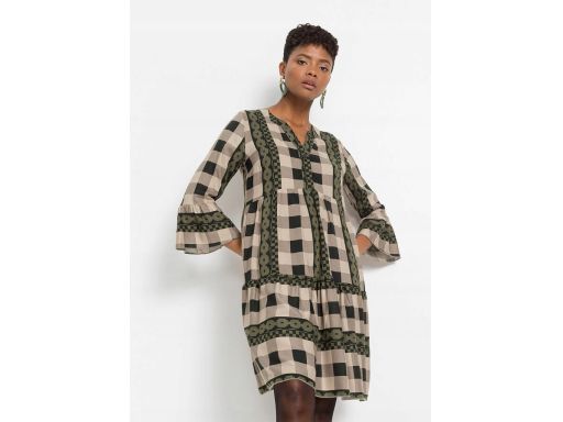 B.P.C sukienka koszulowa w kratę ^42