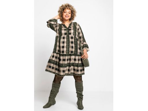 B.P.C sukienka koszulowa w kratę ^42