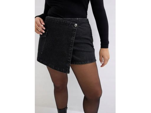 B.P.C spódnico-spodenki jeansowe czarne 54.