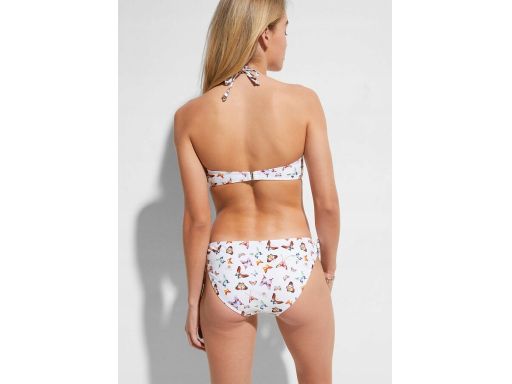 B.P.C bikini bandeau białe w motyle ^44