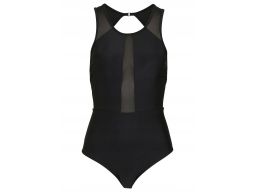 B.P.C kostium kąpielowy modelujący czarny z siateczką 44.