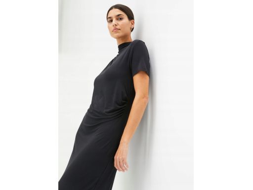 B.P.C sukienka z wiskozy długa z marszczeniem r.44/46