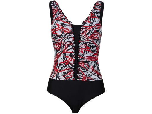 B.P.C kostium jednoczęściowy we wzór z efektem 2w1 r.40