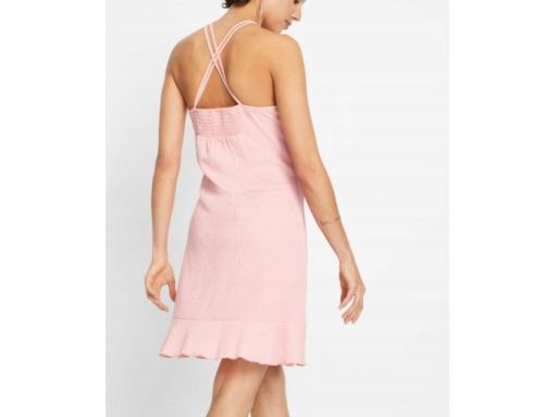 B.P.C sukienka różowa z krepy letnia ^44/46