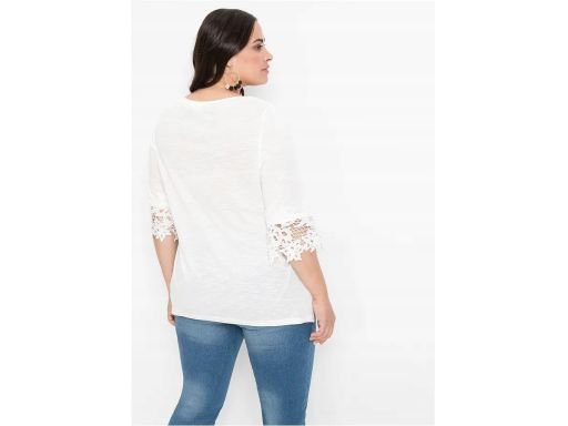 B.P.C bluzka biała z koronką ^32/34
