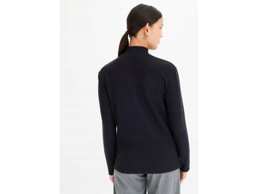 B.P.C czarna bluzka dzianinowa z dekoracyjnymi cekinami kolorowymi ^40