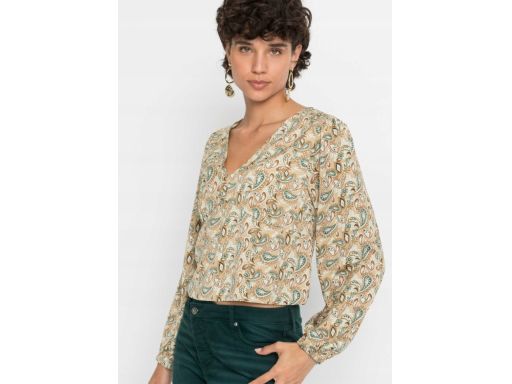 B.P.C bluzka z nadrukiem krótka r.42