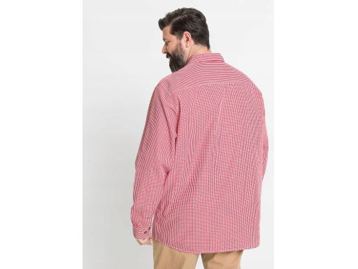 B.P.C męska koszula ludowa w kratkę z haftem 47/48 .