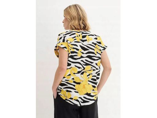 B.P.C bluzka koszulowa we wzory z wiskozy ^40