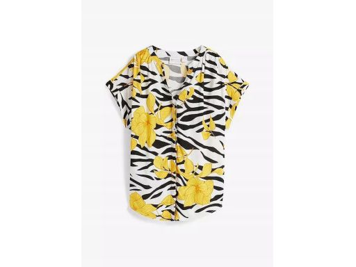 B.P.C bluzka koszulowa we wzory z wiskozy ^40