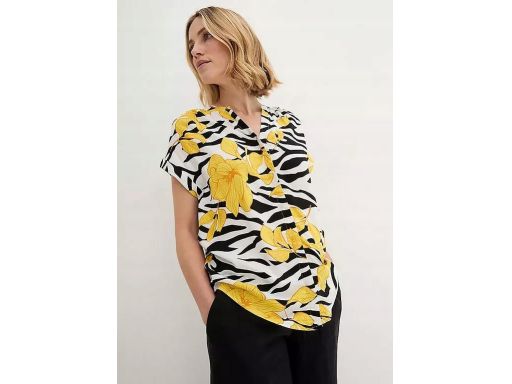 B.P.C bluzka koszulowa we wzory z wiskozy ^40