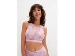 B.P.C Biustonosz bralette różowy koronkowy ^36