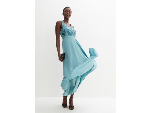 B.P.C sukienka szyfonowa długa z cekinami ^44