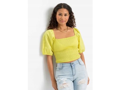 B.P.C krótka bluzka limonka r.40