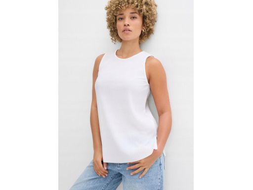 B.P.C bluzka bez rękawów top czarna plisowana r.56/58